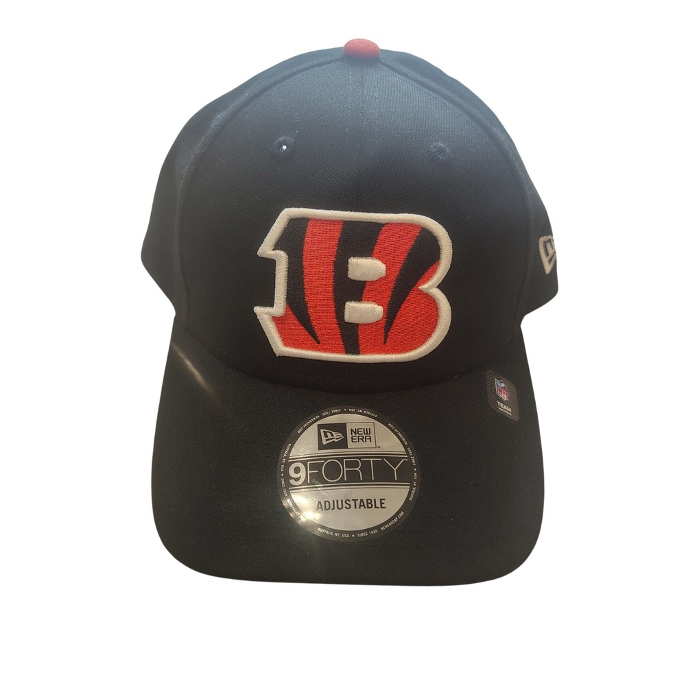 New Era 9FORTY Cincinnati Bengals Hat Mens Black Adjustable NFL Football Cap